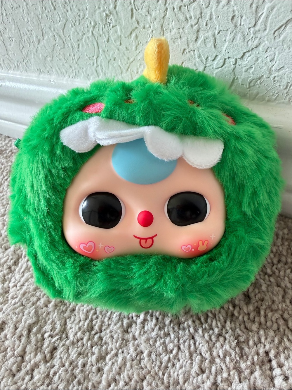 Baby Three 1st Animal Party Green Dinosaur Plush Doll